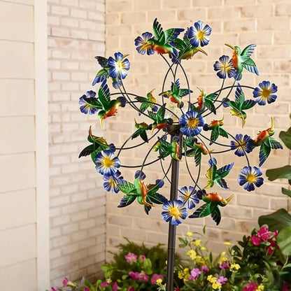 BloomSpin Wind Spinner Garden Decor Floral Petal Spin Outdoor