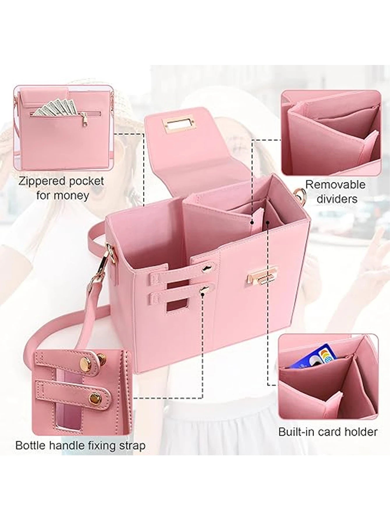Multifunctional Crossbody Water Bottle Bag Shop1103886067 Store