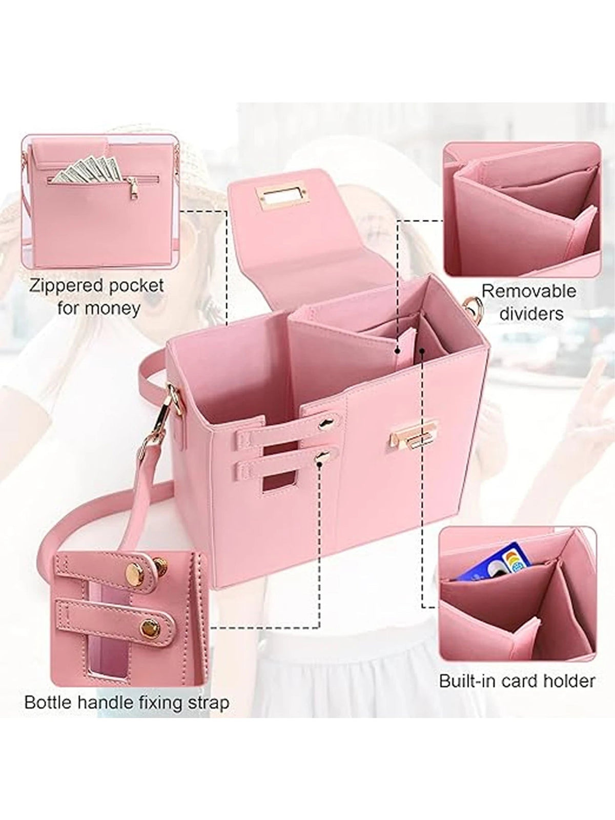 Multifunctional Crossbody Water Bottle Bag Shop1103886067 Store