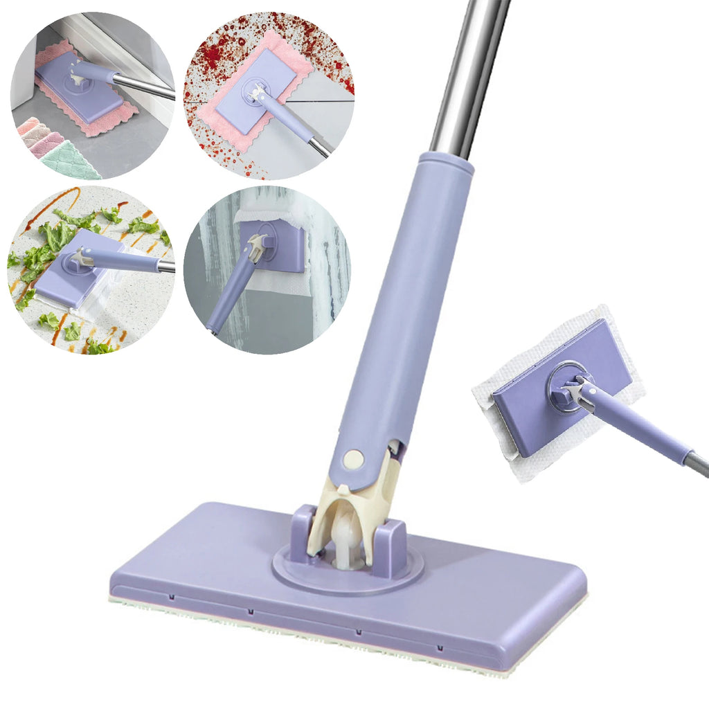 Limpieza rápida: Mini trapeador con paños intercambiables