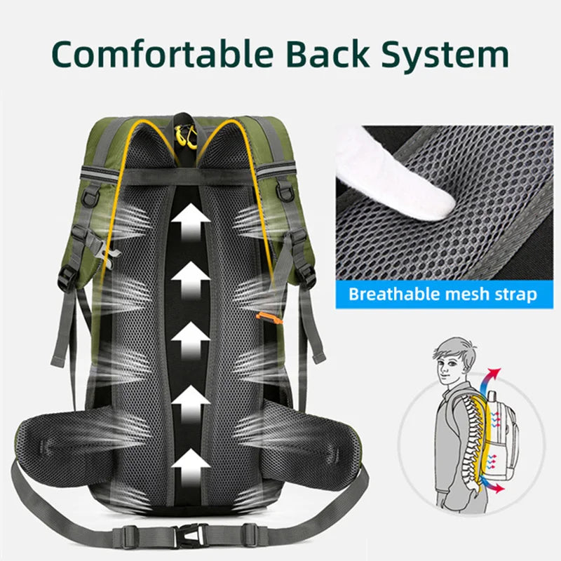50L Waterproof Sports Backpack