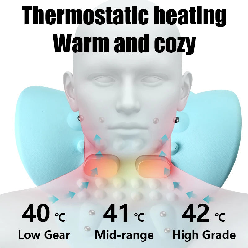 PulseComfort: EMS Neck Massage Pillow KEMOKO Beauty Store