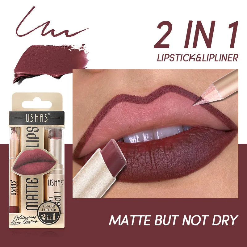 12 Color Lip Liner + LIPSTICK Set Stone's Store