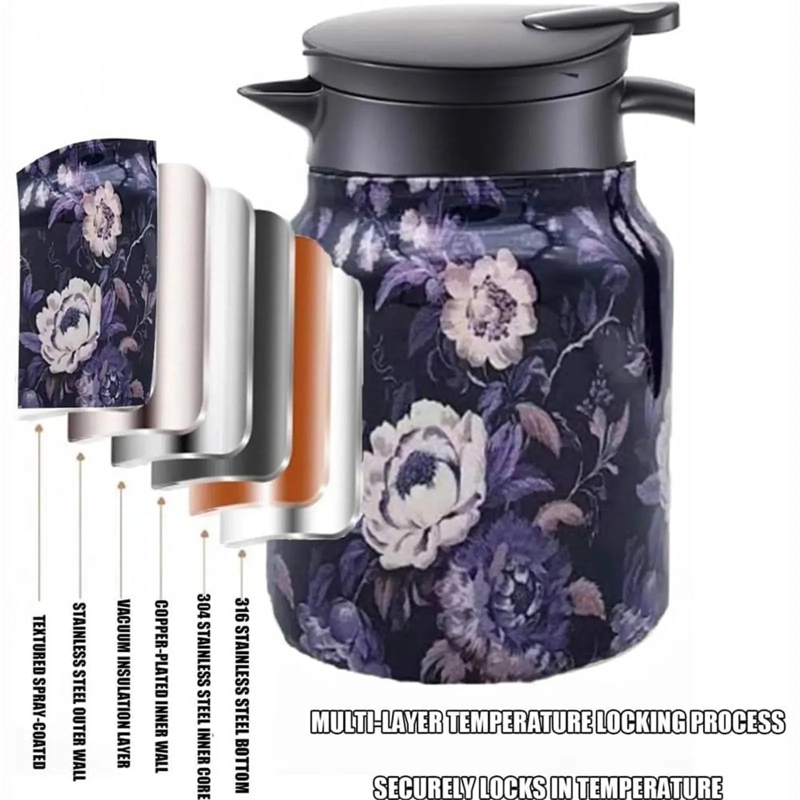 FloraBrew – Elegant Tea Thermos with Infuser! Shop1102989480 Store