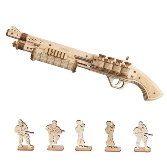 SkillStrike: DIY Wooden Toy Gun Robotime Global Store