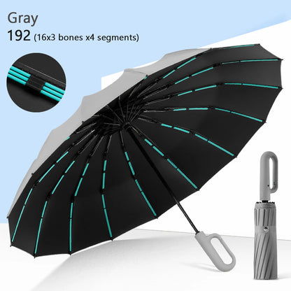 Reflective Auto Open Windproof Umbrella