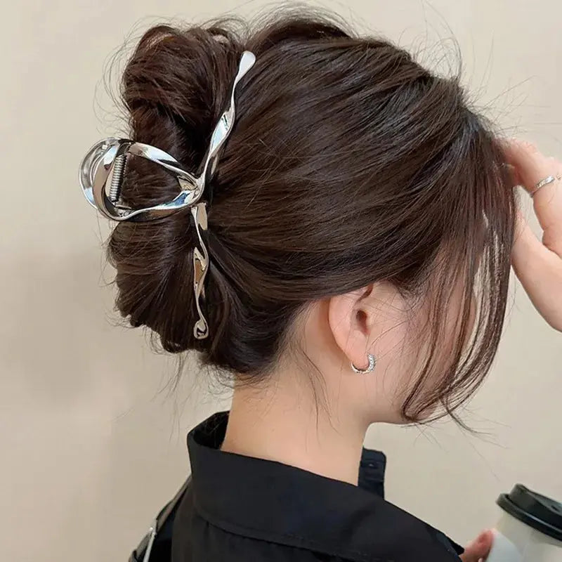 Hair clip, ART839, gold color Scarlet Chaos