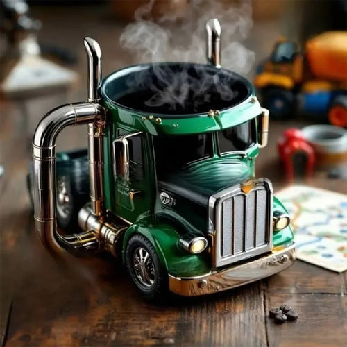 Creative Design Truck Coffee Mug Semi Truck Handcrafted Coffee Cup AliExpress