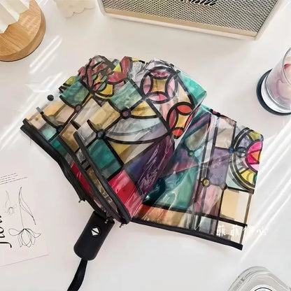 Artful Skies – Stained Glass Auto Umbrella Shop1104334801 Store