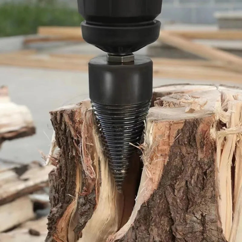 WoodCrack Pro Drill Set – Fast, Easy Firewood Splitting