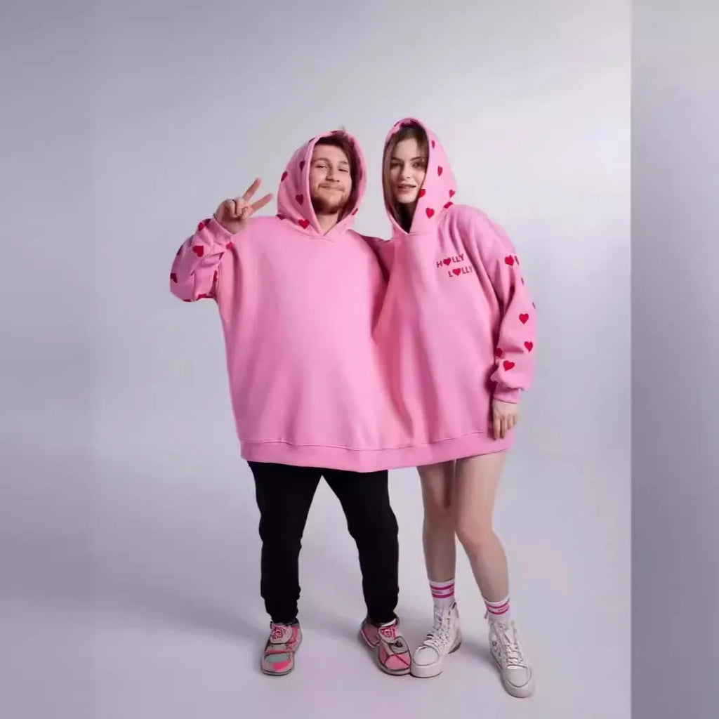LoveHug™ Duo Hoodie 💕🧥 One Hoodie. Two Hearts.