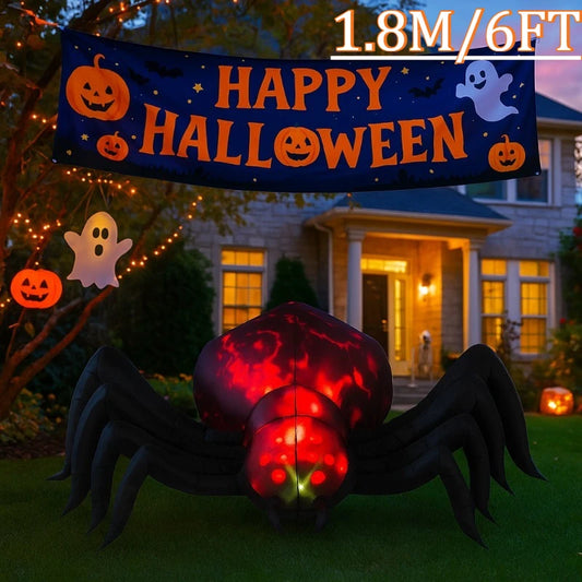 6FT Outdoor Holiday Decorations Halloween Inflatable Toys Shadowstalker Garden Party  Built-in LED Lights Up Ghost for Yard Lawn