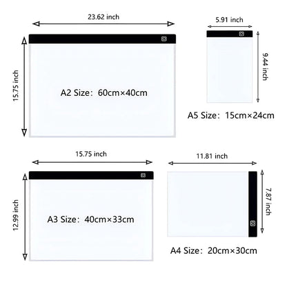 A4 Led Drawing Copy Board Kids Toy To Draw Tablet 3 Level Dimmable AliExpress