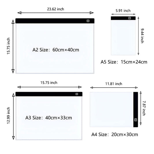 A4 Led Drawing Copy Board Kids Toy To Draw Tablet 3 Level Dimmable AliExpress