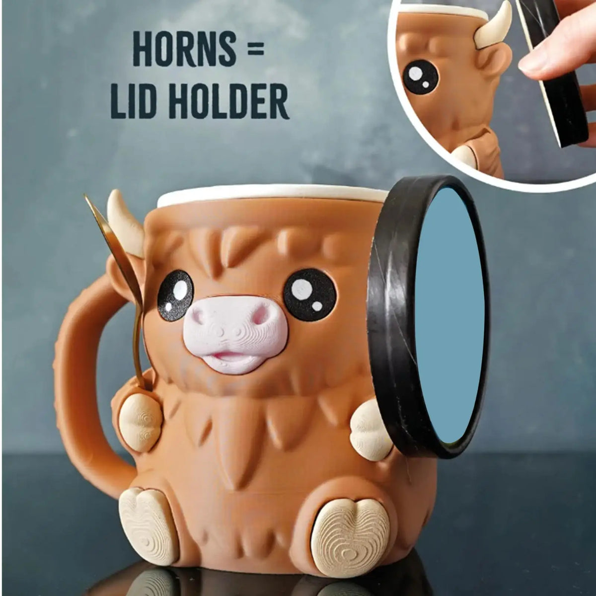 Soporte MooScoop™: Mantiene los botes fríos y las manos cómodas 🐮🍦