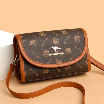 2025 Spring and Summer New High-end Bag Women's Trendy Retro Printed Letters Versatile Messenger Small Square Bag