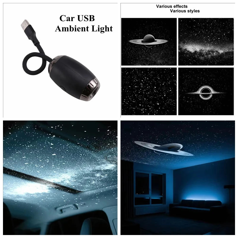 AuraBeam™ USB Ambient Projector 🌈 — Plug & Glow Atmosphere