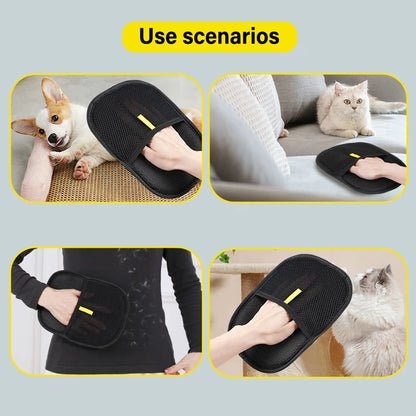 Fur-Free: Electrostatic Pet Hair Remover Gloves