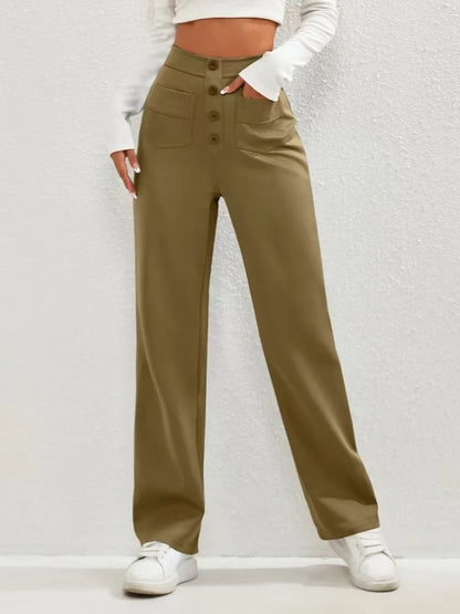 FlexCurve™ High-Waist Pants ✨ — Stretchy Comfort, Slim Fit