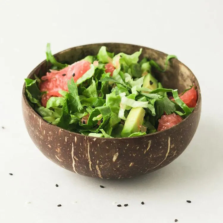 Natural Coconut Shell Bowls TTkewyy Store