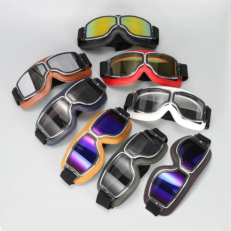 RetroRide™ OTG Goggles 🏍️ — Fits Over Glasses, Vintage Style
