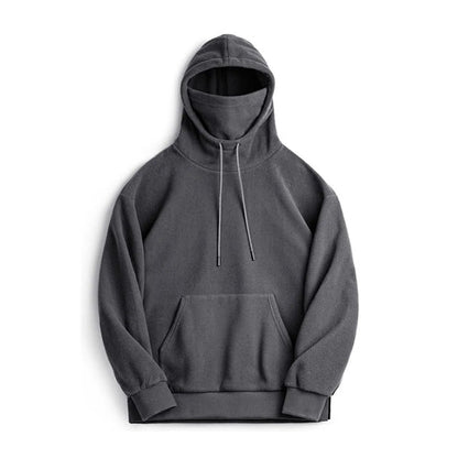 Maden Casual Polar Fleece Hooded Sweatshirt Solid Color Windproof AliExpress