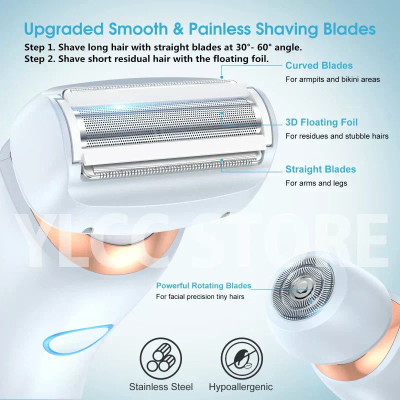 SmoothGlide Women’s Electric Razor – Painless & Rechargeable YLCC Store
