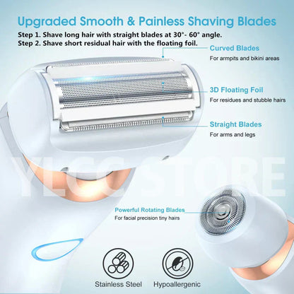 SmoothGlide Women’s Electric Razor – Painless & Rechargeable YLCC Store
