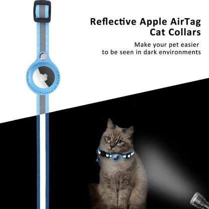 Reflective Airtag Case Collar for Cats and Dogs Yellow Pandora