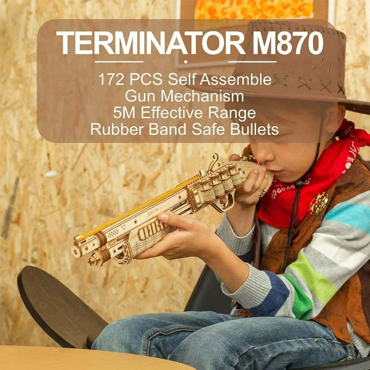 SkillStrike: DIY Wooden Toy Gun Robotime Global Store