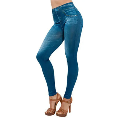 Push Up High Waist Denim Leggings I-BUBU Store