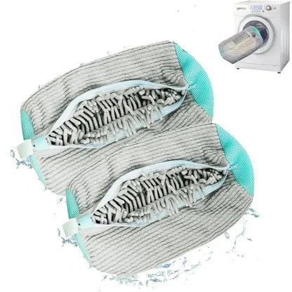 1/2PCS Washing Shoes Bag  Protector Fluffy fibers Polyester Washing Shoes Machine Friendly Laundry Bag Drying Bags Shop1102811280 Store