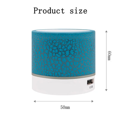 New Mini Portable Car Audio A9 Dazzling Crack LED Wireless Bluetooth 4.1 Subwoofer Speaker TF Card