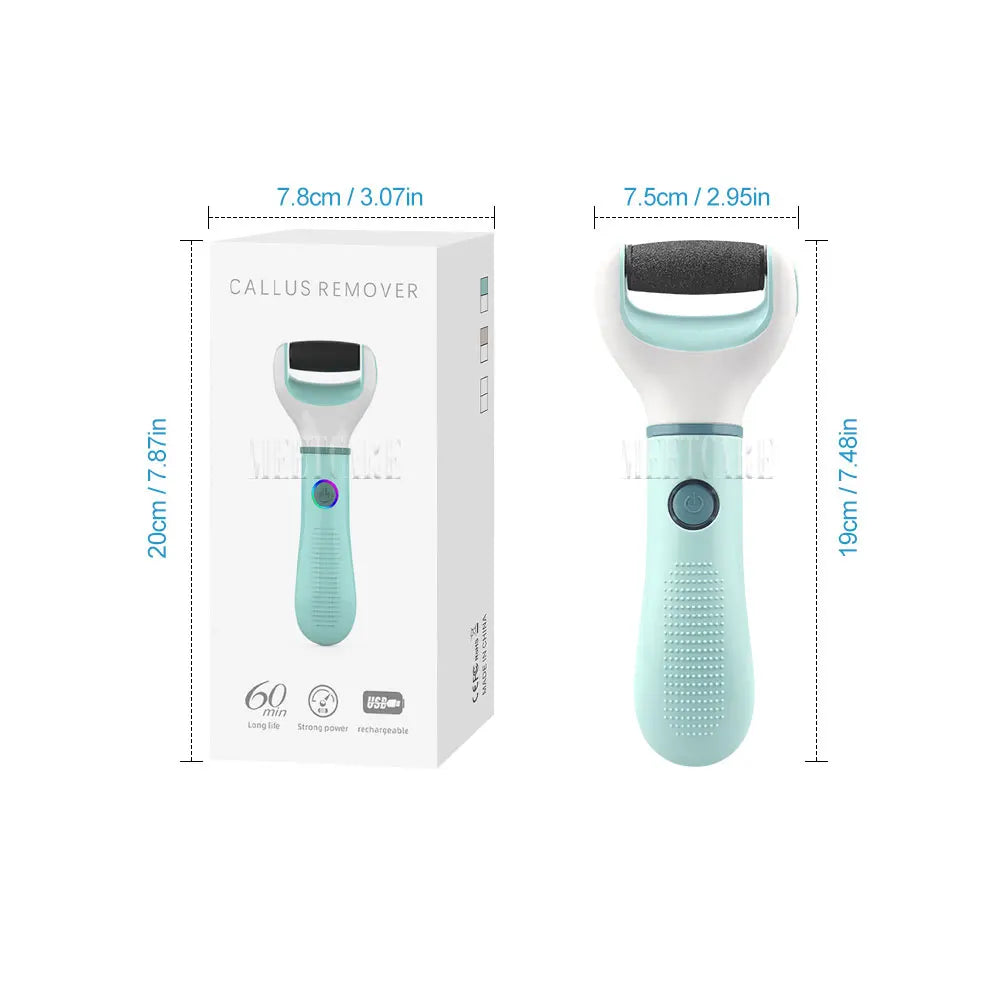 Wireless Electric Foot Grinder Pedicure Tool for Dead Skin Calluses Cracks - Waterproof Hard Skin Remover Rechargeable Foot Cleaner