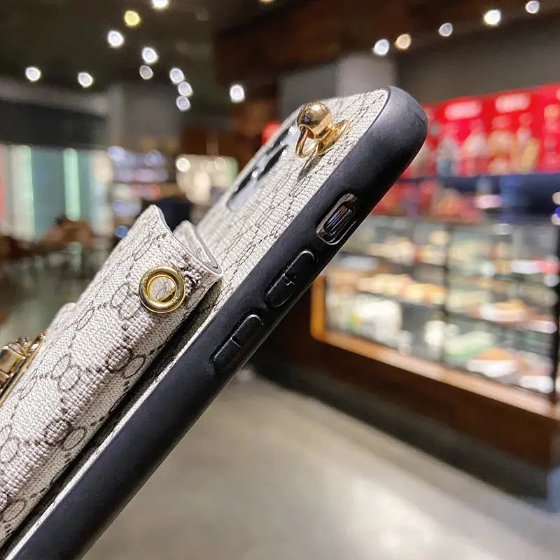 Nueva Bolsa de Lujo de Cuero para Teléfono con Billetera Cruzada para iPhone