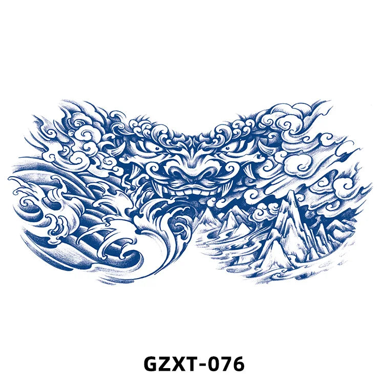 New Wholesale Juice Chest Stickers Tattoo Herbal Semi-permanent Back Tatoo Wings Tattoo Stickpaper WAM-girl Store Store