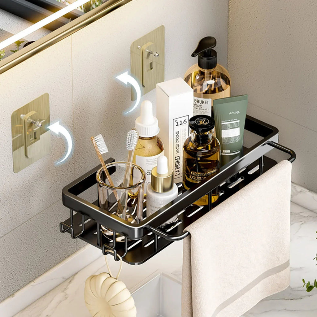 No Drill Wall Mounted Bathroom Shelf Shop1103677105 Store