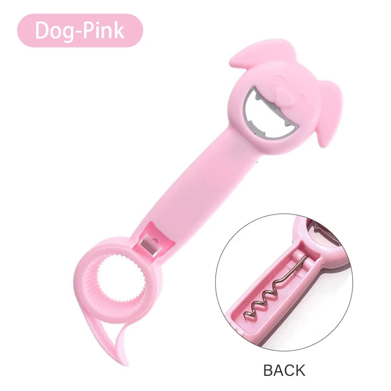 Multifunctional Four-In-One Safety Can Bottle Opener Household Canned Bottle Cap Screwing Device Home Tool