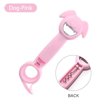 Multifunctional Four-In-One Safety Can Bottle Opener Household Canned Bottle Cap Screwing Device Home Tool