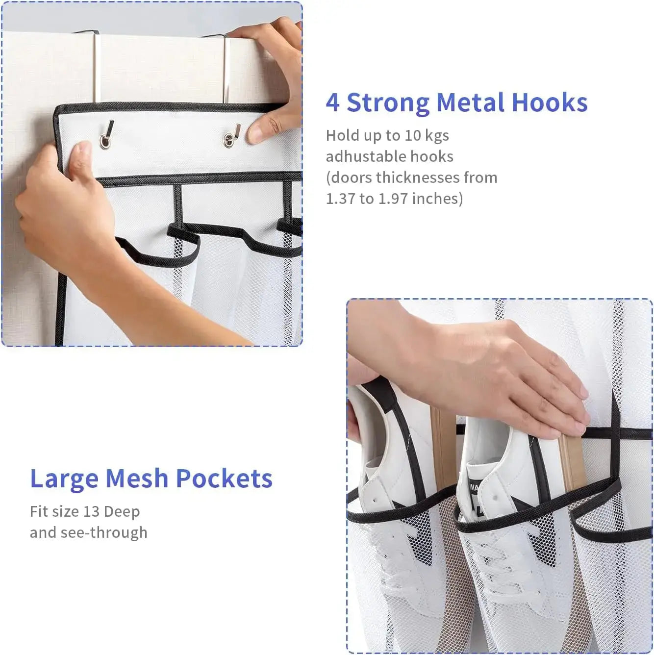 35 Pocket Wall-mounted Sundries Shoe Organiser Closet Storage Shoe