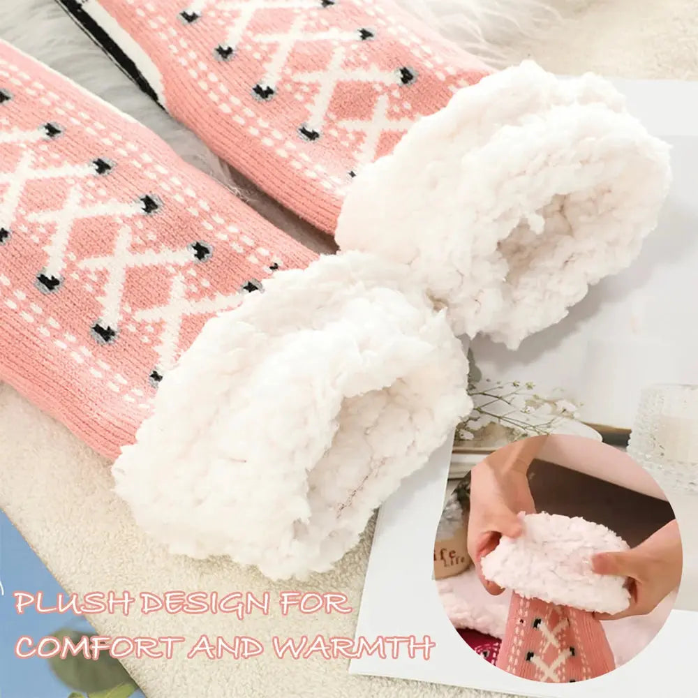 Thickened Winter Woven Thermal Cashmere Socks Floor Socks Women's