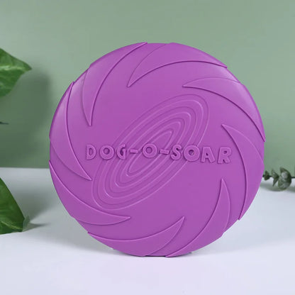Durable Silicone Flying Disc for Dogs - Interactive Outdoor Fun!