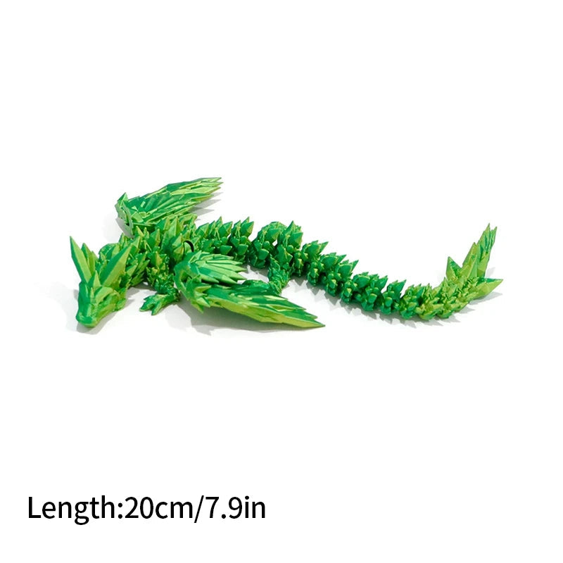 FlexiCrystal Dragon: 3D-Printed Magic in Motion Creatinglife Store