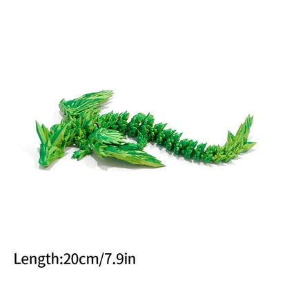 FlexiCrystal Dragon: 3D-Printed Magic in Motion Creatinglife Store