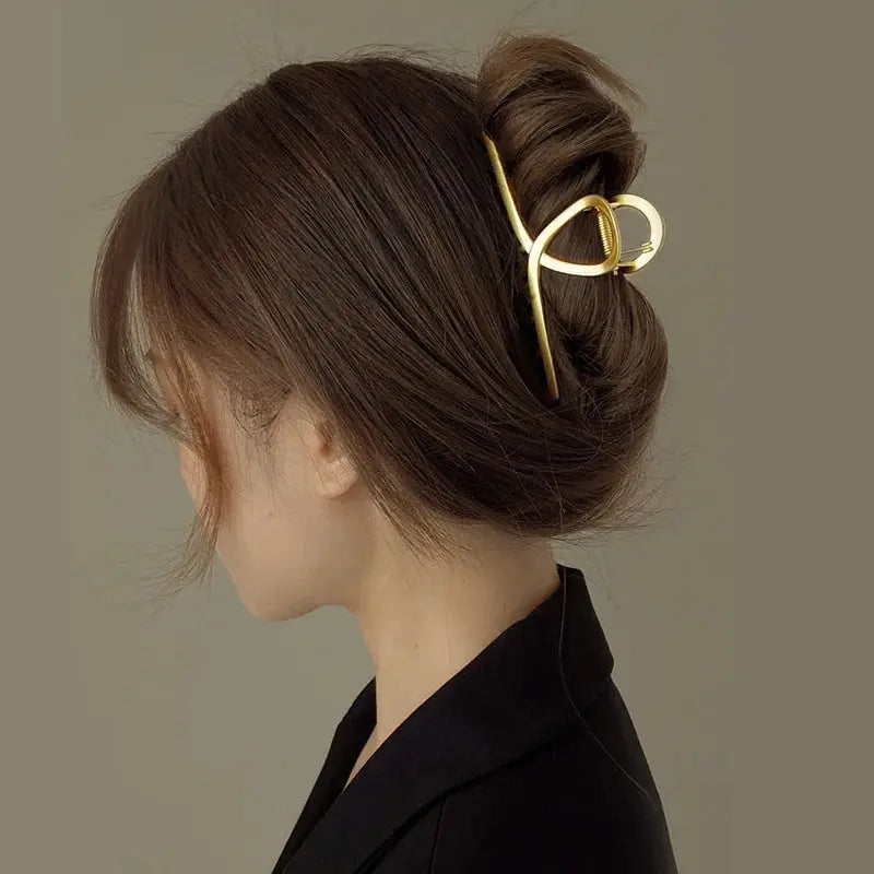 Hair clip, ART839, gold color Scarlet Chaos