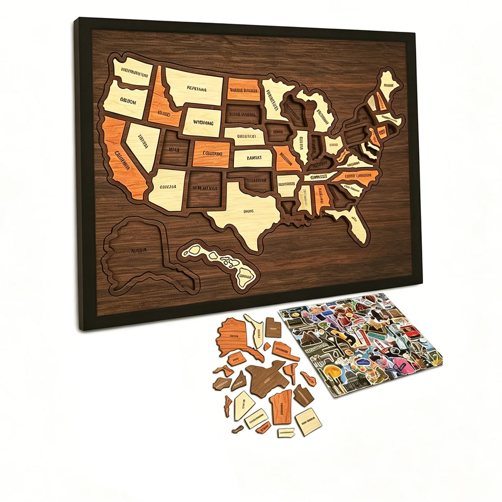 MapQuest™ USA Puzzle 🗺️✨ — Build Your Travel Memories