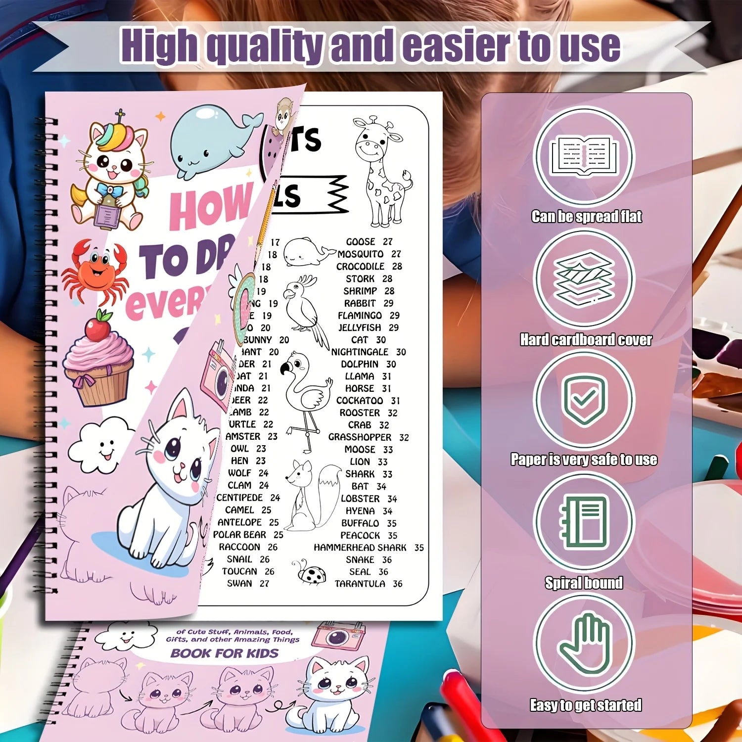 DrawJoy™ Kids Book – 300 Fun & Easy Sketches