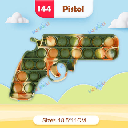 Rainbow Pop Push Bubblle Fidget Anti Stress Relief Toys for Adult Children Special Needs Sensory Toys Interactive Toys for Kids Stone's Store