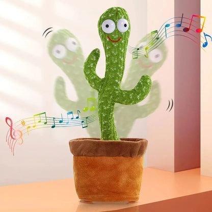 A talking cactus toy that can be charged, recorded, and repeated. Suitable for Spanish, English, and Arabic  voice changer Shop1104086959 Store