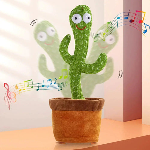 A talking cactus toy that can be charged, recorded, and repeated. Suitable for Spanish, English, and Arabic  voice changer Shop1104086959 Store